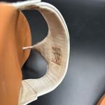 FitFlop  Womens Lulu Toe Post Strap Leather Sandals Flip Flop White Brown Size 10 Photo 5