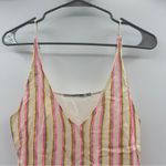 J Brand RTR  Silk Blend Multicolor Striped‎ Tank Top Sz M Photo 3