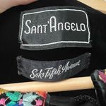 Giorgio Sant'Angelo 1970s Vintage Black Velvet Embroidered Dress Size 6 Photo 7