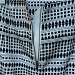 Loft  Black‎ & White Geometric Knit Pencil Skirt Size 14 Photo 5