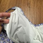 Lands' End Womens Purple Micro Print Tankini Swim Top Wrap Style Size XS 2-4 Photo 3