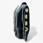 Clammy Heart Moon Phases Black Cardigan Sweater Women’s Size L Size L Photo 1