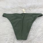 Aerie Womens Bikini XL Green Satin Stretch Cheeky Coverage Triangle Bottom NWT Photo 2