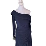 Mac Duggal  - NWT One-Shoulder Long Sleeve Jersey Jewel Wedding Gown Sz 4 Photo 4