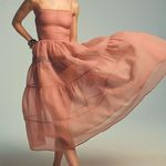 Anthropologie X OhSevenDays Tiered Sheer Midi Dress Photo 0