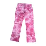Theory Pink Floral Print Jeans Women’s Size 2 Flared Bootcut Ankle Length Cotton Photo 2