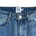 Princess Polly EUC  Hayden‎ Knee Rip Straight Leg High Rise Mid Wash Denim Size 2 Photo 3