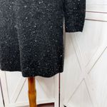 Madewell  Donegal Northfield Mock Neck Sweater Dress Speckled Black Small Photo 7