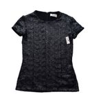 Bailey 44 Top Celebration Black Sequined Crewneck Short Sleeve T-Shirt Size XS Photo 11