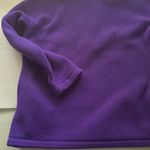DKNY Vintage Y2K women’s purple quarter zip fleece pull-over top, size large Photo 6