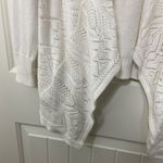 JM Collection EUC  women’s white knit drapey open‎ front cardigan sweater XL Photo 2