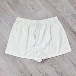 Good American NEW Better Than Leather Shorts Elastic Waist Bone Size 5 2XL Photo 9