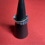 Bomb Party RBP6677 “It Was Always You” LC Blue Topaz on Rhodium Size 10 Ring NWT Photo 1