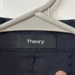 Theory Blazer Linen Bl Fitted Unlined 4 Navy Single Button Jacket Old Money Photo 2