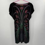 Orion London Dress XS/S Peacock Mini Black One Tree Hill Artsy Art To Wear Boho Photo 11