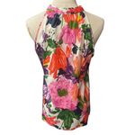 J.Crew Women's Silk Bow Tie Cami Blouse in Garden Floral Print Sleeveless Size 4 Photo 5
