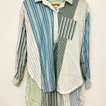 Anthropologie  Maeve Alix Henley Button Down Shirt Tunic Poplin Size XS Photo 2