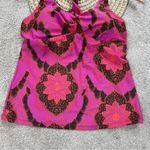 prAna  Women’s Tankini Swim Top Babydoll Manori Pink Racerback in Multicolor M Photo 3