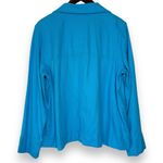 Pendleton  Linen Button Down Shirt Womens XL Petite Long‎ Sleeve Lagenlook Casual Photo 3