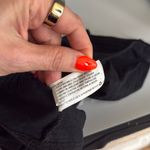 Mossimo Supply Co Dress Womens Shirt 3/4 Sleeve Heather Knee Length Black Medium Photo 6