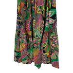 Gianni Bini GB Leaf Print V-Neck Tie-Back Tiered Maxi Dress size Juniors Medium NWT Tropical Photo 7
