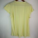 Hue  L Coquette Y2K Yellow White Striped Top Photo 1