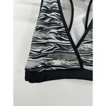 Zumba Womens XXL Sports Bra Black Racerback Workout Training Deep V Low Impact Photo 2