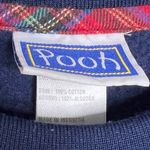 Vintage 90s Pooh Bear Nightgown One Size Happy Windsday Flannel Sleeves Blue Photo 5