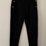 Torn By Ronny Kobo Sailor High Waisted Black Pants Button Flap Front Size 29 Photo 1