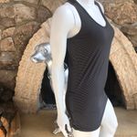 Merrell  Deveau Gray Black Ruched Long Racerback Tank Top Women’s Size XS Photo 3