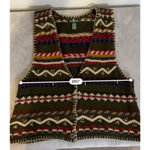 Hunt Club Women's  Green Multi-color Fair Isle Knit Vest 18W Photo 4
