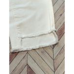 Just Black Womens Size 26 White High Rise Frayed Hem Cropped Jeans Photo 9