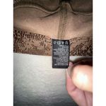 Hue Snakeskin Print Leggings Womens Size S Brown Animal Print Pants Photo 2