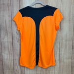 Nike  Women's Orange and Grey Dri-FIT Top Photo 4