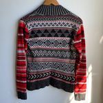 Title Nine Wool Blend Fair Isle Full Zip Mock Neck Sweater Zipper Pockets *READ* Photo 4