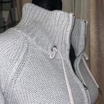 American Eagle Size S Gray Cropped Zipup Sweater Photo 9