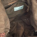 Jacqueline Ferrar  Vintage Brown Paper Straw Hobo Bag With Bamboo Handle Photo 2