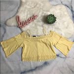 Topshop Womens  Top Lace Trim Off the Shoulder Size 8 Photo 5