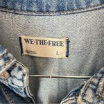 Free People NEW Marci Cuffed Denim Coveralls Romper in Large Photo 4