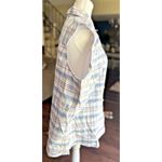 LL Bean Tank Top Woman 3X Plus Blue Plaid Button Up Outdoor Cotton Hike Size undefined Photo 2
