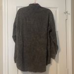 Nasty Gal oversized black acid washed button down Photo 1