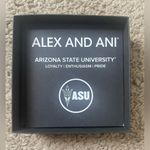 ALEX AND ANI NWT  Silver ASU Charm Bangle Bracelet Photo 3