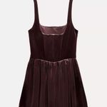 ZARA  Dress mini corset Velvet in Rich Purple Wedding party coctail  Photo 14