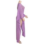 SUNDRESS Helene Crochet Sequins Kaftan, Lavender, XS/S Purple Photo 10