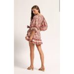 Cleobella  Boho Oversized Magdalena Puff Sleeve Flowy Mini Dress Size Small‎ Photo 3