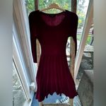 Thakoon Knee length maroon sweater dress size XS Red Photo 4