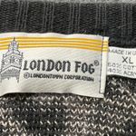 London Fog Vintage Black Brown Gray V-Neck Pullover Knit Sweater Women’s Size XL Photo 4