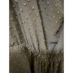 Maison de Papillon Marissa Gold Embellished Jumpsuit Blue Crepe‎ Women's Size M Size M Photo 6