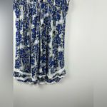 Poupette St. Barth  x Vilebrequin Sasha Mini Dress Blue Floral Women’s Sz L Photo 3