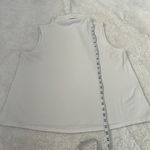 Eileen Fisher Womens White High Neck Sleeveless Top in White Size Large Organic Photo 3